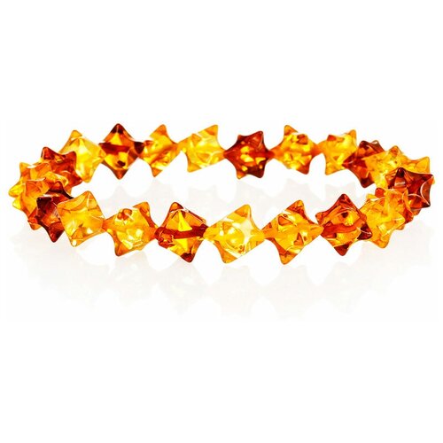 фото Amberholl очаровательный браслет из натурального цельного янтаря «ёжики»