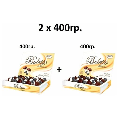 Шоколадный набор "Болетто" 2 шт. по 400 гр, Акконд