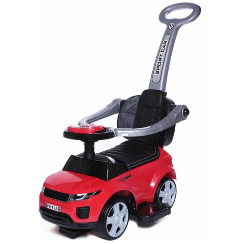 фото Каталка детская sport car babycare (резиновые колеса, кожаное сиденье), красный 614