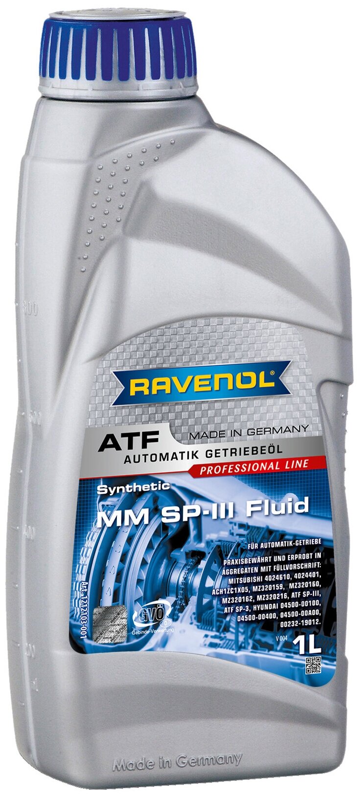 Масло Трансмиссионное Atf Mm Sp-Iii Fluid (1Л) Ravenol арт. 4014835733114