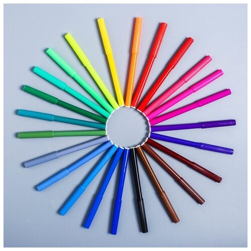 Маша и Медведь Фломастеры 24 цветов, Маша и Медведь