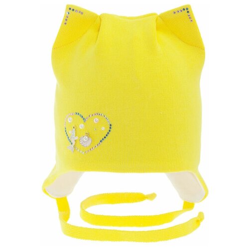 фото Шапка для девочки (размер: 52/54), арт. озеро весны (желт.), цвет желтый mialt