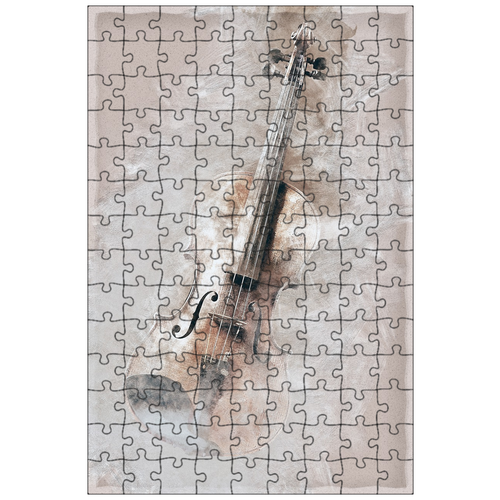 фото Магнитный пазл 27x18см."скрипка, классический, инструмент" на холодильник lotsprints