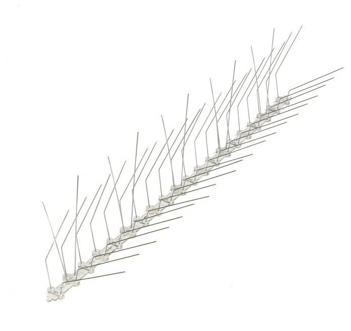 Отпугиватель птиц, 30 × 10 см, шипы противоприсадные 40 шт., 3 ряда - фотография № 6