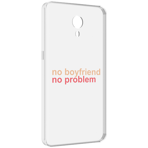 Чехол MyPads нет-парня-нет-проблем для Meizu M3 Note задняя-панель-накладка-бампер