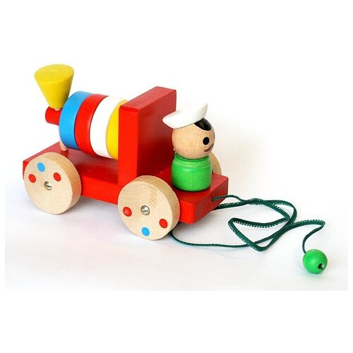 Каталка Паровоз (деревянная)