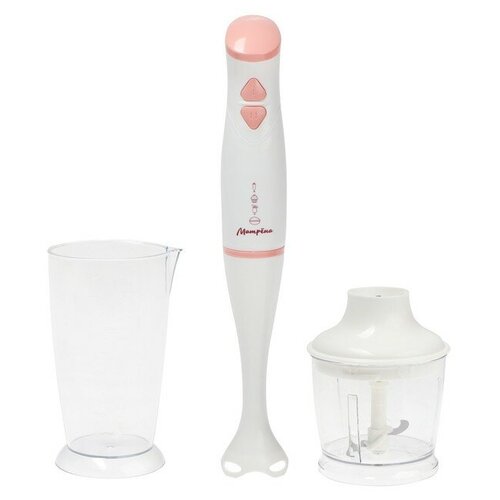 Блендер матрёна МА-052 погружной 350 Вт 0508 л 2 скорости бело-розовый 223000₽