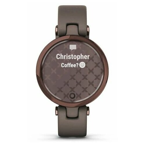 Garmin Lily Emea темно-бронзовый безель в корпусе цвета Paloma с итальянским кожаным ремешком 3299000₽