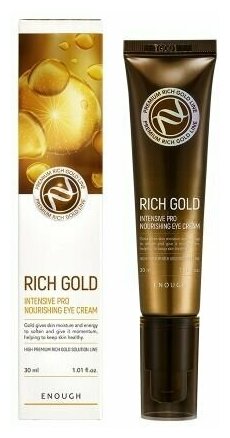 Питательный крем для век с золотом Rich Gold Intensive Pro Nourishing Eye Cream, ENOUGH, 8809438486163