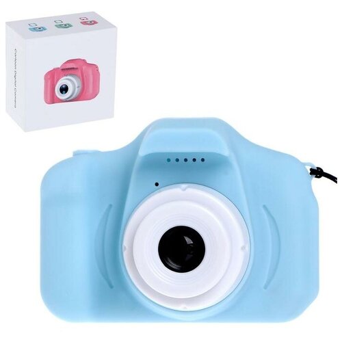 фото Детский фотоаппарат «маленький фотограф», цвет голубой qwen
