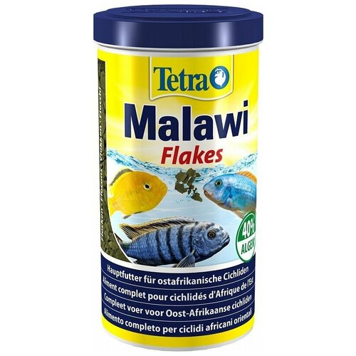 Корм для восточноафриканских цихлид Tetra Malawi Flakes 1000 мл, хлопья (2 шт)