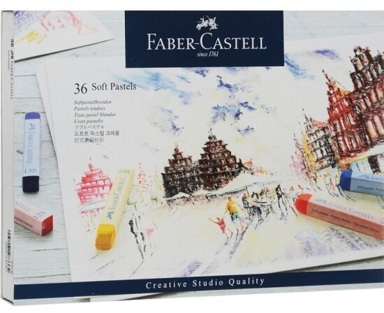 Пастель Faber-castell "Soft pastels", 36 цветов, картон. упак.