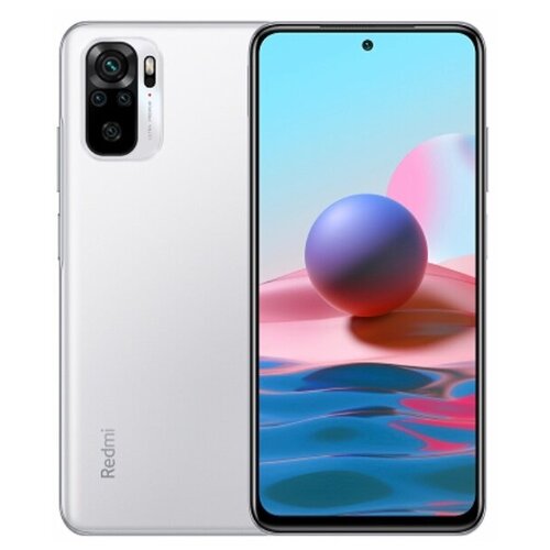 фото Смартфон xiaomi redmi note 10s 6/128gb nfc ru, белоснежная галька