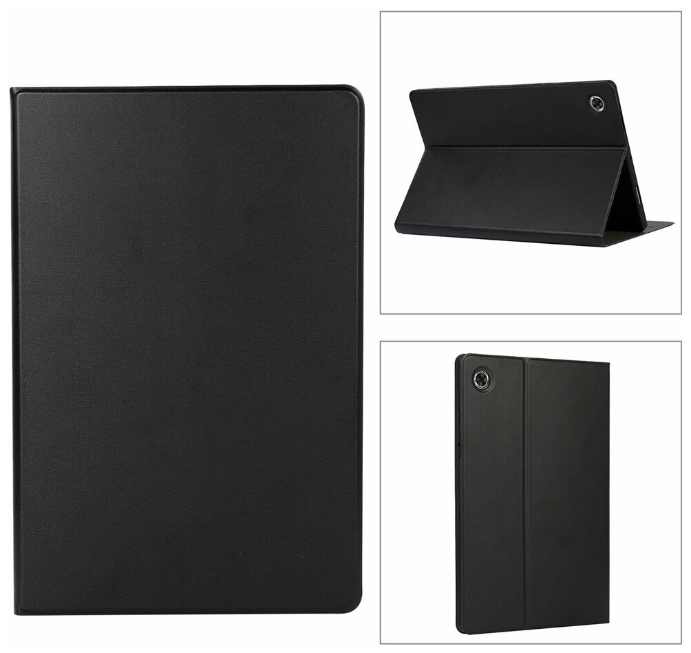 Чехол для планшета Samsung Galaxy Tab A9 (2023) 8.7 дюйма (SM-X110/X115), кожаный, трансформируется в подставку (черный)