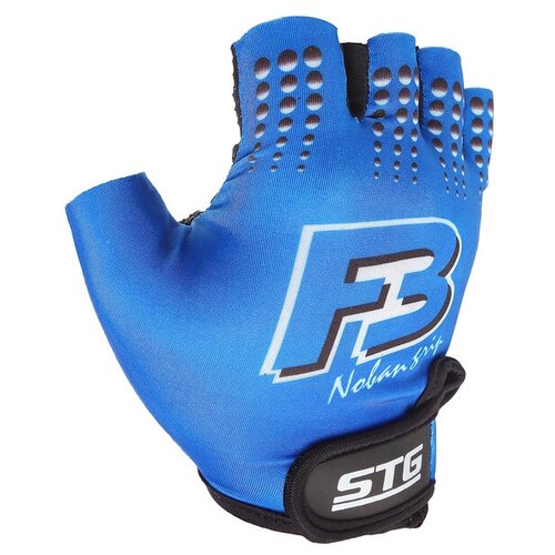 фото Stg перчатки велосипедные stg, размер l, цвет синий