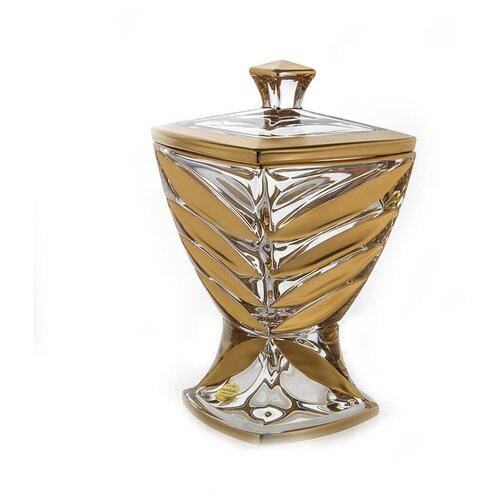 Ваза для конфет 24,5 см н/н с крышкой UNION GLASS 