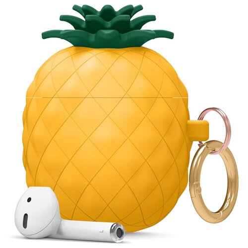 фото Чехол elago для airpods gen 1 & 2 pineapple silicone hang case yellow