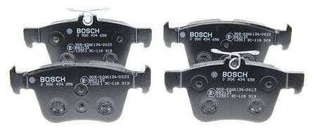 Дисковые тормозные колодки задние Bosch 0986494658 для SEAT, Audi, Skoda, Volkswagen (4 шт.) - фотография № 5