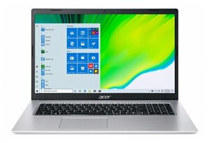 17.3" Ноутбук Acer Aspire 5 A517-52-7913 1920x1080, Intel Core i7 1165G7 2.8 ГГц, RAM 16 ГБ, DDR4, SSD 512 ГБ, Intel Iris Xe Graphics, Windows 10 Pro, NX.A5CER.001, серебристый