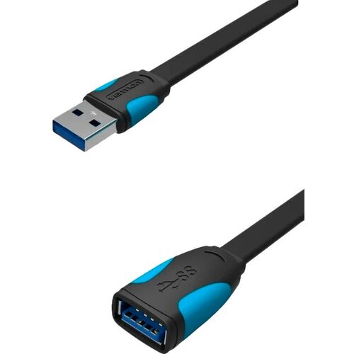 Кабель-удлинитель Vention USB 3.0 AM/AF - 2 м плоский Кабель-удлинитель Vention USB 3.0 AM/AF - 2 м (VAS-A13-B200) кабель usb am bm vention vas a16 b800