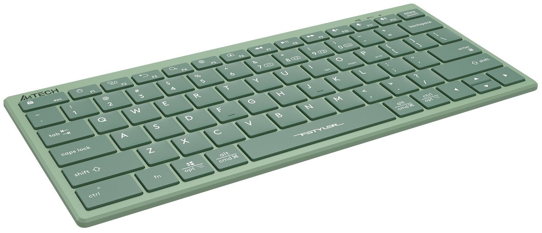 Клавиатура A4Tech Fstyler FBX51C зеленый (fbx51c matcha green) - фото №10
