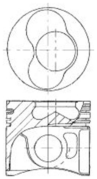 NURAL 87-114907-20 поршень dm.79.51x1.75x2.0x3.0 +0.50 [1-2 цил.] за 1 шт