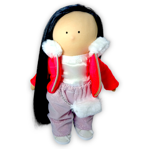 Кукла текстильная мягкая авторская интерьерная ручная работа в подарок на 8 марта, день рождения, Новый год