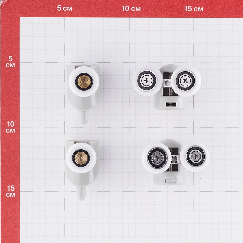 Комплект роликов для двери Erlit d23 мм двойные эксцентриковые (9912085001)