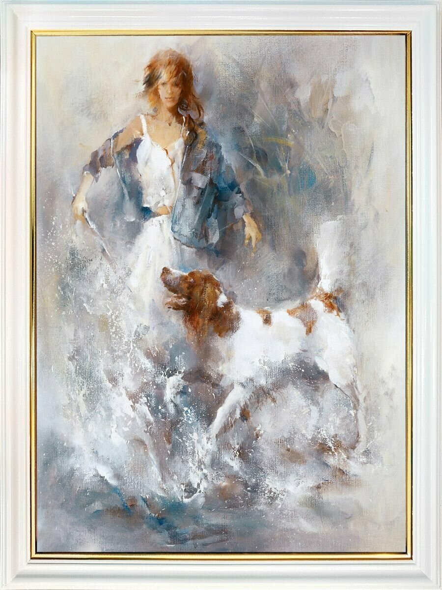 Картина "Игривый" 30х40 см, художник - Willem Haenraets. Арт. ХВ35-30х40