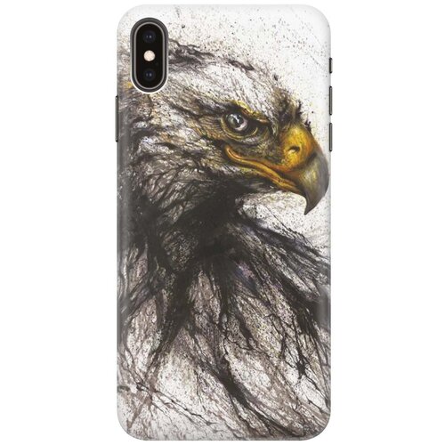 фото Re:paчехол - накладка artcolor для apple iphone xs max с принтом "ястреб"
