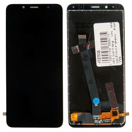 Дисплей в сборе с тачскрином для Xiaomi Redmi 7A, чёрный (original lcd) 10pcs small moq wholesale original polarized film for xiaomi redmi 6 6 plus 6pro phone part lcd polarizer film replacement