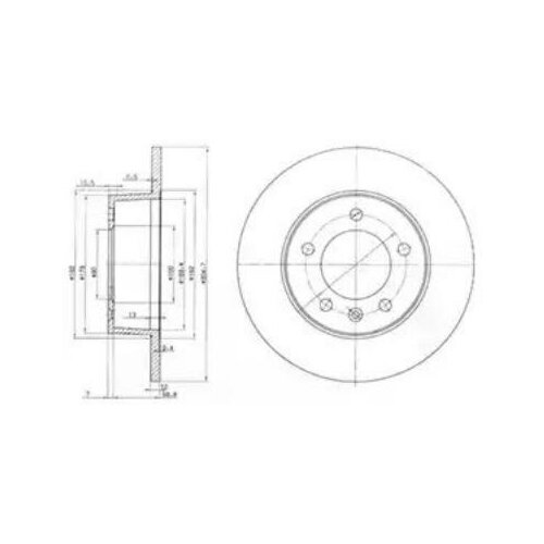 фото Delphi bg3681 тормозной диск в упаковке 2 шт цена за 1 шт