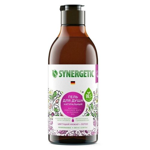 Гель для душа Synergetic Цветущий инжир и лотос 380 мл 3 шт. гель для душа synergetic цветущий инжир и лотос 380 мл 3 шт