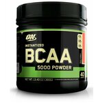 Аминокислоты и BCAA для спорсменов Optimum Nutrition Instantized BCAA 5000 Powder 13,4 oz Fruit Punch - изображение