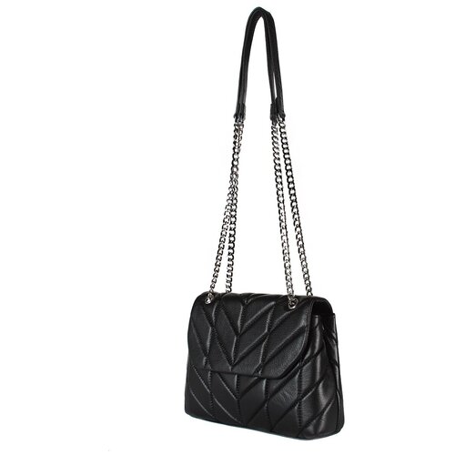 фото Сумка/сумка женская/натуральная кожа/meyninger/а-св-7003/черный/модель кросс-боди/не вмещает а4