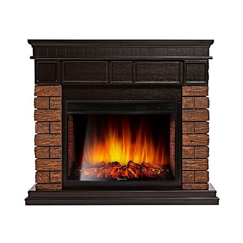 Электрокамин Electrolux Bricks WOOD 25 камень темный, шпон венге + EFP/P-2720RLS