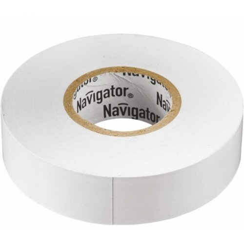 Изолента Navigator 71 228 NIT-B15-10/WH белая, цена за 1 шт.