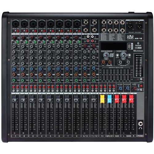 Настольный микшерный пульт SVS AUDIOTECHNIK AM-12 трибуна svs audiotechnik lr 150 black