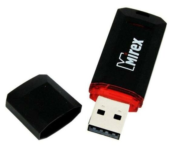 Флеш накопитель 64GB Mirex Knight, USB 2.0, Черный