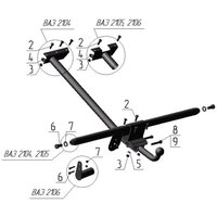 Фаркоп AvtoS для ВАЗ 2104 1984-2012