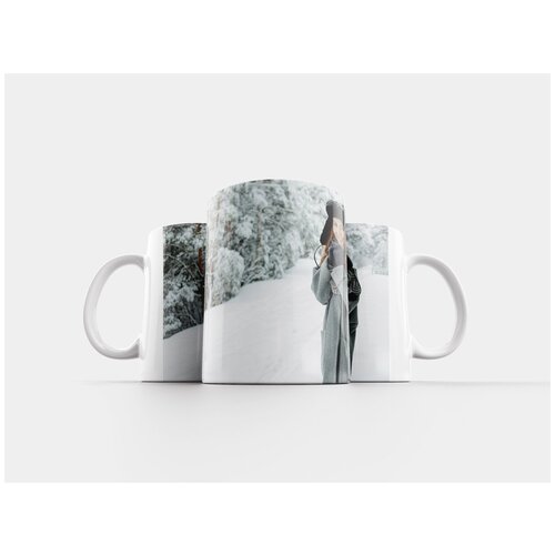 фото Кружка "женщина, зима, мода" 320 мл lotsprints