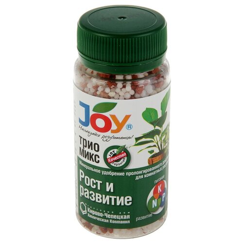 Удобрение минеральное JOY, трио микс, Рост и развитие, гранулы, 100 г