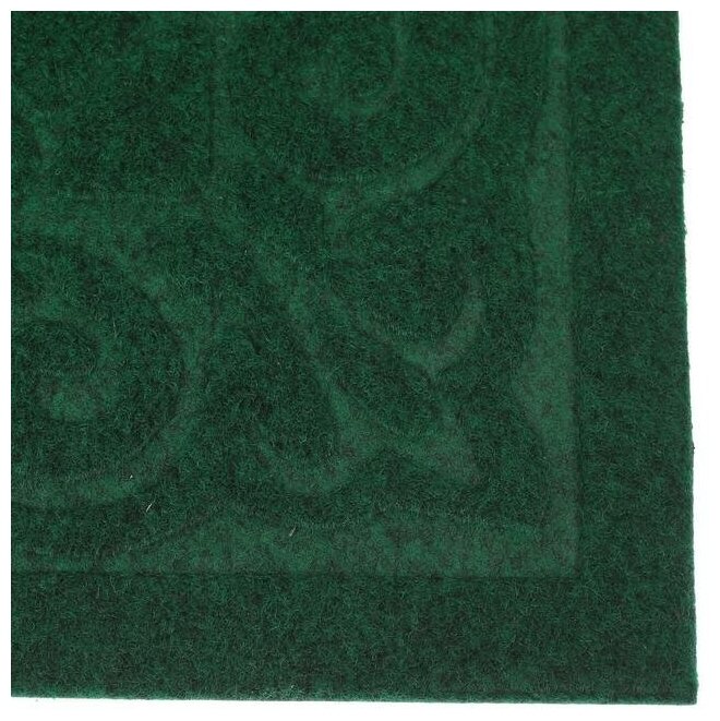 Коврик придверный "Восточная сказка" 38х58 см, без окантовки, цвет зелёный 3567147
