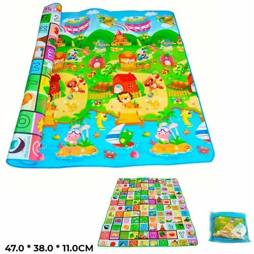 Детская комната Китайская игрушка Коврик игров. 1218BB 1.2m*1.8m*0.5cm в сумке