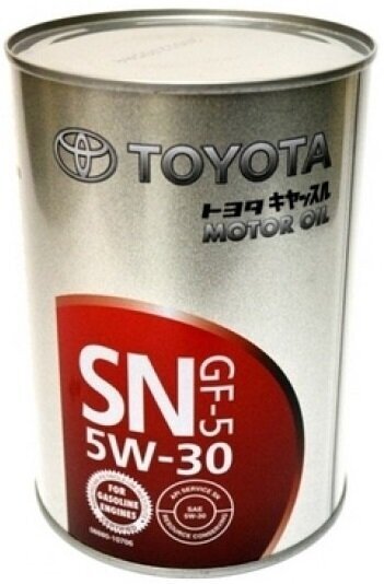 Моторное масло TOYOTA engine oil 5W-30 SР 1 л. арт. 08880-13706 Япония