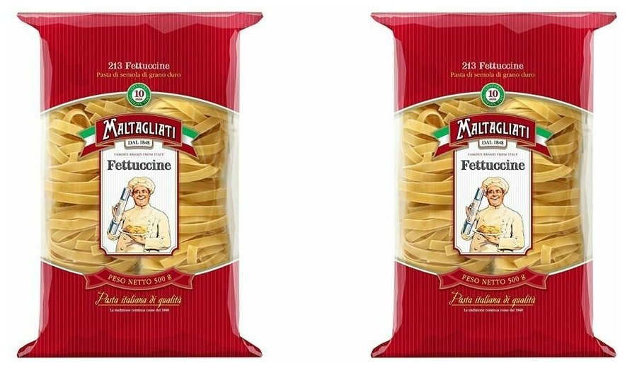 Maltagliati Макаронные изделия Fettuccine Гнезда, 500 г, 2 шт