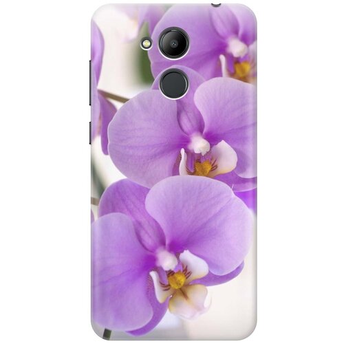 фото Gosso ультратонкий силиконовый чехол-накладка для honor 6c pro с принтом "сиреневые орхидеи"