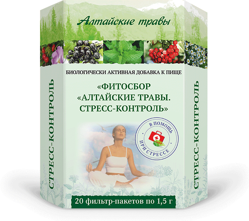 Фитосбор Алтайские травы Стресс-Контроль 15 г x20