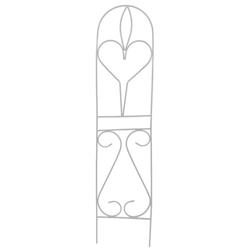 Шпалера садовая металлическая для растений (для сада) Лето-2 разборная белая, труба d=10мм, рисунок проволока 4мм.