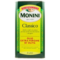 Оливковое масло Monini Classico Extra Virgin нерафинированное высшего качества первого холодного отжима Экстра Вирджин, 3 л